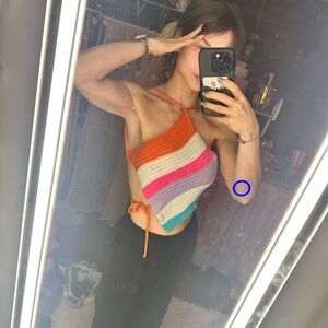 adorable knit handkerchief top